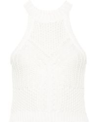 IRO - Sleeveless Open-knit Top - Lyst