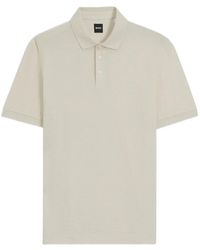 BOSS - Textured Short-Sleeve Polo Shirt - Lyst