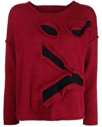 Y's Yohji Yamamoto - Cut-Out Logo Jumper - Lyst