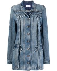 Off-White c/o Virgil Abloh - Long-Sleeve Denim Minidress - Lyst