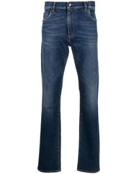 Billionaire - Logo-Patch Straight-Cut Jeans - Lyst