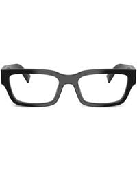 Prada - Brille Mit Eckigem Gestell - Lyst