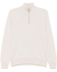 Zanone - Maglione Con Mezza Zip - Lyst