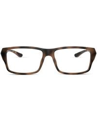 Polo Ralph Lauren - Tortoiseshell-Effect Rectangle-Frame Glasses - Lyst