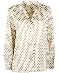 Marella - Emme Diamond-Print Long-Sleeve Shirt - Lyst
