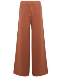 Yves Salomon - Knit Wide-Leg Trousers - Lyst