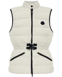 Moncler - Romantisme Belted Quilted Vest - Lyst