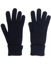 Woolrich - Logo Knitted Gloves - Lyst