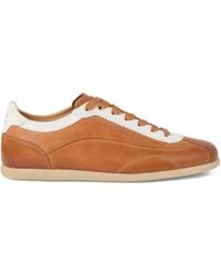 Brunello Cucinelli - Sneakers mit Kontrasteinsätzen aus Kalbsleder - Lyst