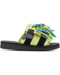 Alanui - Paisley-Print Fringe Sandals - Lyst