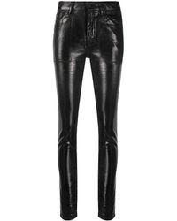 Saint Laurent - Schmale Five-Pocket-Jeans - Lyst