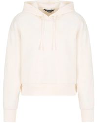 ARMANI EXCHANGE - Hooded Long-Sleeve Sweatshirt - Lyst