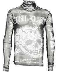 LỰU ĐẠN - Skull-Print T-Shirt - Lyst