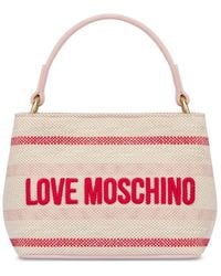 Love Moschino - Tote Bag Mit Logo-Stickerei - Lyst
