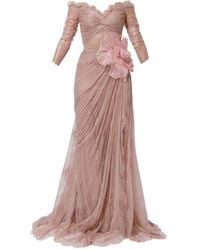 IRIS SERBAN - Vestido Lorena con encaje floral - Lyst
