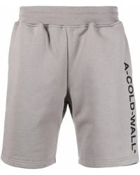 A_COLD_WALL* - Trainingsshorts Met Logoprint - Lyst