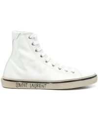 Saint Laurent - Malibu High-top Sneakers - Lyst