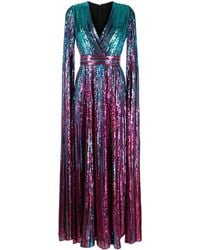 Elie Saab - Sequin-embellished V-neck Gown - Lyst