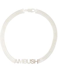 Ambush Halsketting Met Logo - Metallic