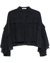 Dorothee Schumacher - Ruffled Silk Blouse - Lyst