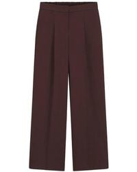 BOSS - Pleated Wide-Leg Trousers - Lyst