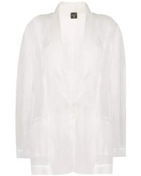 Tessitura Body Couture - Organza Silk Silk Sheer Blazer - Lyst