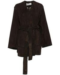 Nour Hammour - Veste Anika En Daim - Lyst