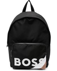 BOSS - Logo-print Zip-up Backpack - Lyst