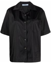 Prada - Hemd Mit Logo-Patch - Lyst
