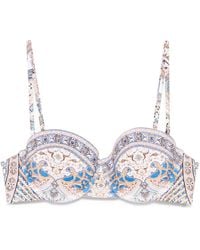 CAMILLA - Underwire-Cup Bikini Top - Lyst