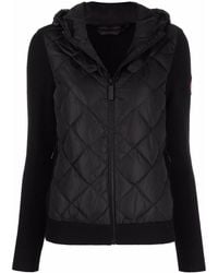 Canada Goose - Hybridge Padded Knitted Hoodie - Lyst