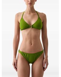 MICHAEL Michael Kors - Ring-Detail Halterneck Bikini - Lyst