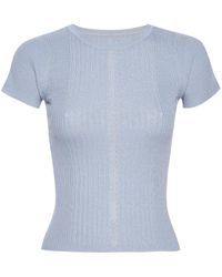 RTA - Ribgebreide Top - Lyst