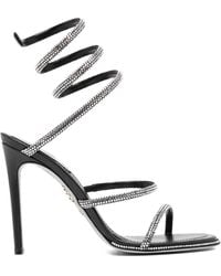 Rene Caovilla - Cleo Rhinestone-Embellished Sandals - Lyst