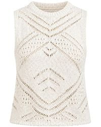 Autumn Cashmere - Chunky-Knit Pointelle Top - Lyst