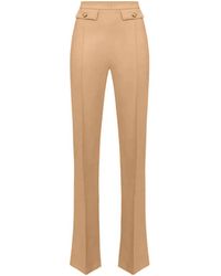 Elisabetta Franchi - Button-Detail Trousers - Lyst