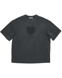 Acne Studios - T-Shirt Con Applicazione A Cuore - Lyst