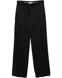 Stella McCartney - Pleated Satin Trousers - Lyst