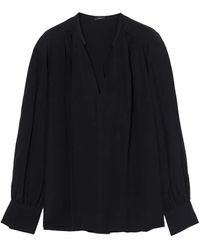 JOSEPH - Blouse Met Ballonmouwen En V-Hals - Lyst