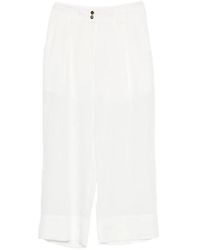 Liu Jo - Belt-Loop Button Trousers - Lyst