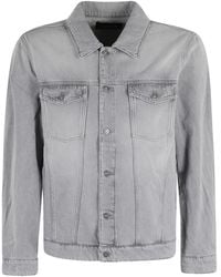 Dondup - Spread-Collar Denim Jacket - Lyst