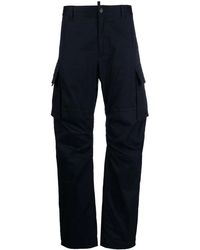DSquared² - Logo-Print Cargo Trousers - Lyst