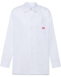 KENZO - Katoenen Overhemd Met Logopatch - Lyst