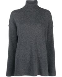 P.A.R.O.S.H. - Mélange-Effect Roll-Neck Jumper - Lyst