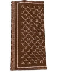 Gucci - Gg Wool Scarf - Lyst