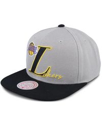 Mitchell & Ness - Top Letter Snapback Cap - Lyst