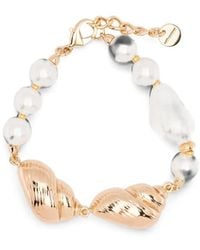 Self-Portrait - Shell-Motif Faux-Pearl Bracelet - Lyst