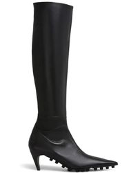 Marni - Spike Leather Knee-High Boots - Lyst