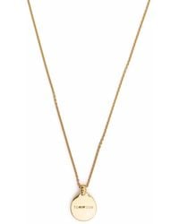 Tom Wood - Logo Pendant Necklace - Lyst