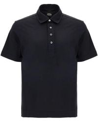 ZEGNA - Button-Fastening Polo Shirt - Lyst